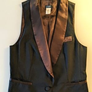 JCREW Black Tuxedo Vest